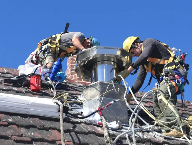 Protective chimney cap installed by Cimarron Hills Chimney Sweep in Cimarron Hills, CO