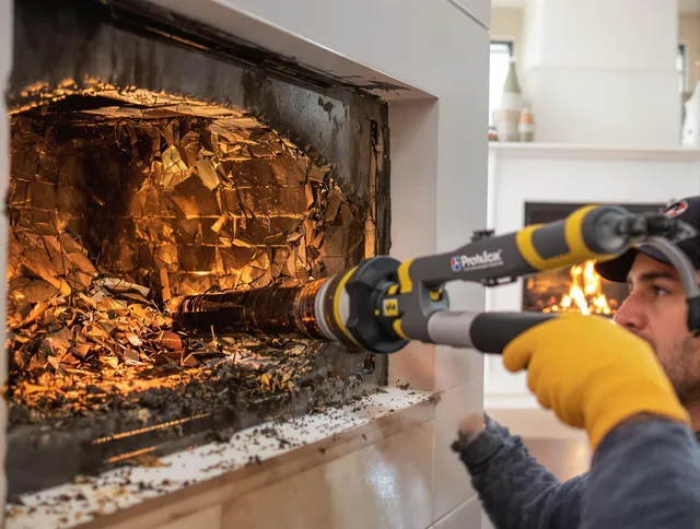 Professional chimney cleaning by Cimarron Hills Chimney Sweep in Cimarron Hills, CO
