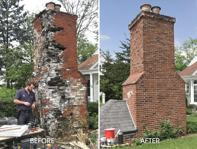 Cimarron Hills Chimney Sweep performing a full chimney restoration in Cimarron Hills, CO